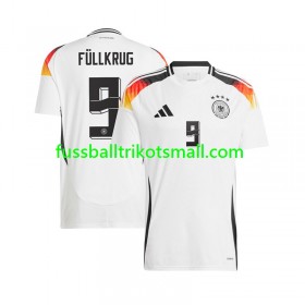 Fußballtrikots Deutschland Niclas Fullkrug 9 EURO 2024 Kurzarm Heimtrikotsatz kaufen